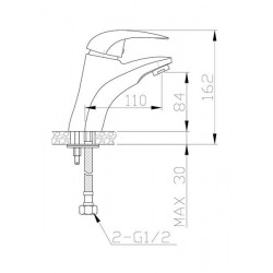 Смеситель для раковины Agger Proud A0802100