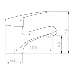 Смеситель для раковины Agger Exact A2102100