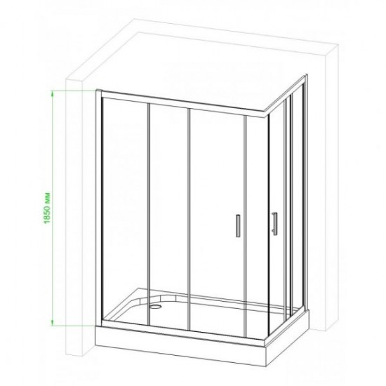 Душевой уголок Royal Bath HKD 100x120см белый RB1210HPD-C