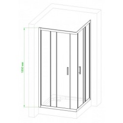 Душевой уголок Royal Bath HPD 115x115см белый RB115HPD-C
