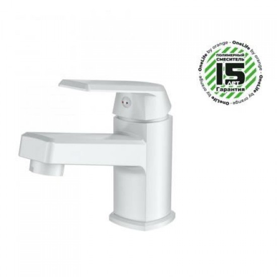 Смеситель для раковины OneLife P02-021w полимерный