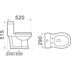 Детский унитаз SantiLine SL-5015 сиденье микролифт с рисунком