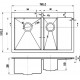 Мойка кухонная Zorg Inox PVD PVD 5178-2-L GRAFIT