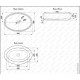 Накладная раковина Melana 320315-805 60см белый