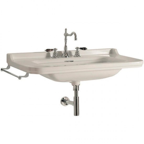 Раковина Kerasan Waldorf 4144K1bi/cr*3 Белая 120 см