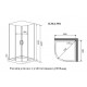 Душевая кабина Timo Premium Ilma Black ILMA-901 B 100 x 100 см