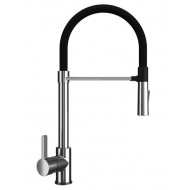 Смеситель для кухни Ulgran Classic U-024 хром с высоким гибким изливом
