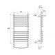 Полотенцесушитель водяной Point Альфа PN05148SP 40x80см П11 хром