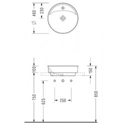 Раковина Serel Minimal 2058TXS110H 46см белый