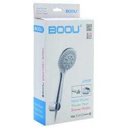 Душевая лейка BOOU F074SET с держателем хром