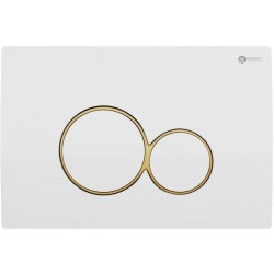 Клавиша смыва Point Виктория PN44061WG белый/золото