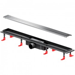 Душевой лоток AM.PM PrimeFlow 80 W02SC-P11-080-01SB с решеткой Хром матовый Cut Gradient