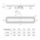 Душевой лоток Bettoserb Frameless 13701323 95 см чёрный матовый