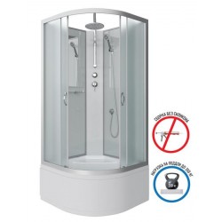 Душевая кабина Niagara NG-2308-14BKT 90x90см серебро/матовое