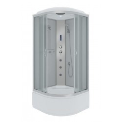 Душевая кабина Niagara NG-2308-14F с гидромассажем 90x90см серебро/матовое