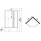 Душевая кабина Niagara NG-2508-14BKT 90x90см серебро/тонированное