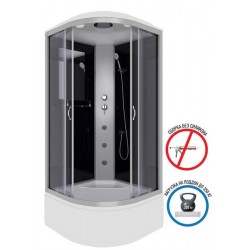 Душевая кабина Niagara NG-2509-14G с гидромассажем 100x100см серебро/тонированное