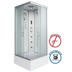Душевая кабина Niagara NG-1108-14F с гидромассажем 90x90см серебро/матовое