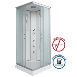 Душевая кабина Niagara NG-1101-14G с гидромассажем 90x90см серебро/матовое