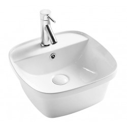 Раковина накладная D&K Quadro DT1510916 43см белый