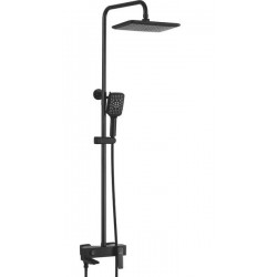 Душевая стойка Rose R2736H чёрный матовый