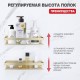 Полка для ванной комнаты Raglo R340.03.03 золотой сатин
