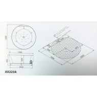 Ванна SSWW AX223A 150x150 с гидромассажем