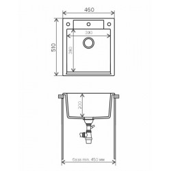 Кухонная мойка Tolero R-117 472991 белая