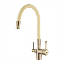 Смеситель для кухни Lemark Comfort LM3075B-Beige с подключением к фильтру с питьевой водой