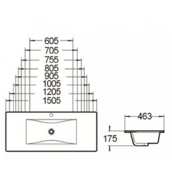 Мебельная раковина SantiLine SL-2102 (80) белый