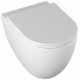 Подвесной унитаз Isvea Infinity 10NF02001SV безободковый крышка микролифт белый