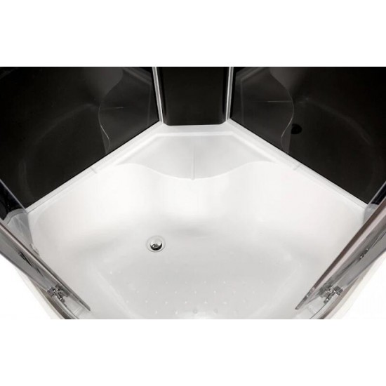 Душевая кабина AvaCan BM4510 с электрикой BLACK 100x100 см