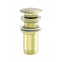 Донный клапан для раковины Wonzon & Woghand WW-88SS09-BG с переливом брашированное золото