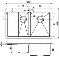 Мойка кухонная Zorg Inox R R 5178-2-R