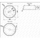Накладная раковина Melana 78347-805 42см белый