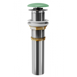 Донный клапан для раковины D&K DC9012 зелёный матовый