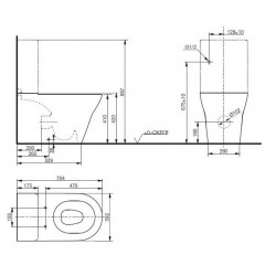 Напольный унитаз TOTO MH CW161Y#XW безободковый белый