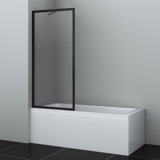 Шторка на ванну Wasserkraft Abens 20W01-80MB 80см чёрный матовый