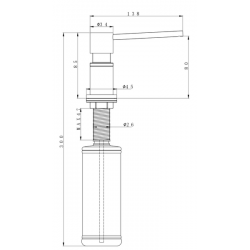 Дозатор Paulmark Kraft D003-401 антрацит