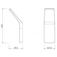 Крючок одинарный Lemark Smooth Line 9712002 чёрный матовый