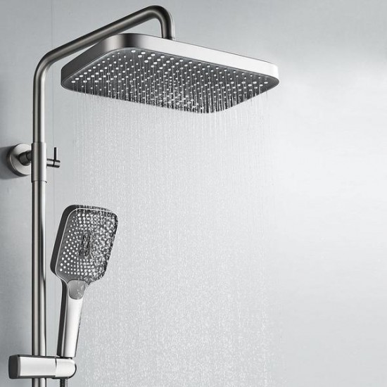 Душевая стойка Rose R1836T пепельный