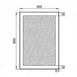 Зеркало Aquanet Алассио 9085 LED 90x85