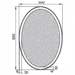 Зеркало Aquanet Комо 6085 LED 60x85