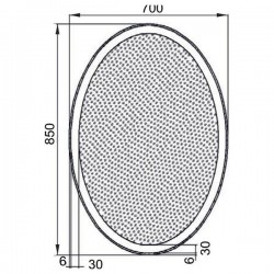 Зеркало Aquanet Комо 7085 LED 70x85 см