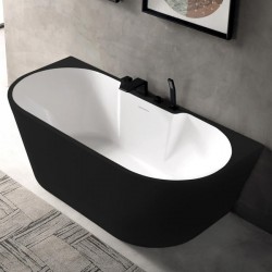 Акриловая ванна ABBER AB9296-1.7MB 170x80см чёрный матовый