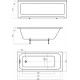 Акриловая ванна АКВАТЕК EFVA165 Мия 165x70 см