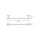 Полотенцедержатель 450 AltroBagno Corposo 081313 Or