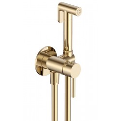 Гигиенический душ AQUAme Siena AQM6217BG со смесителем шлифованное золото