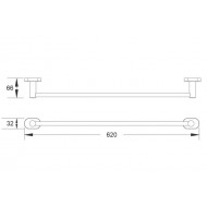 Полотенцедержатель Shevanik SG5117H чёрный