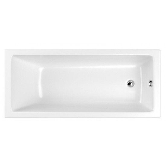 Акриловая ванна Whitecross Wave Slim 0111.140070.100 140x70см белый глянец
